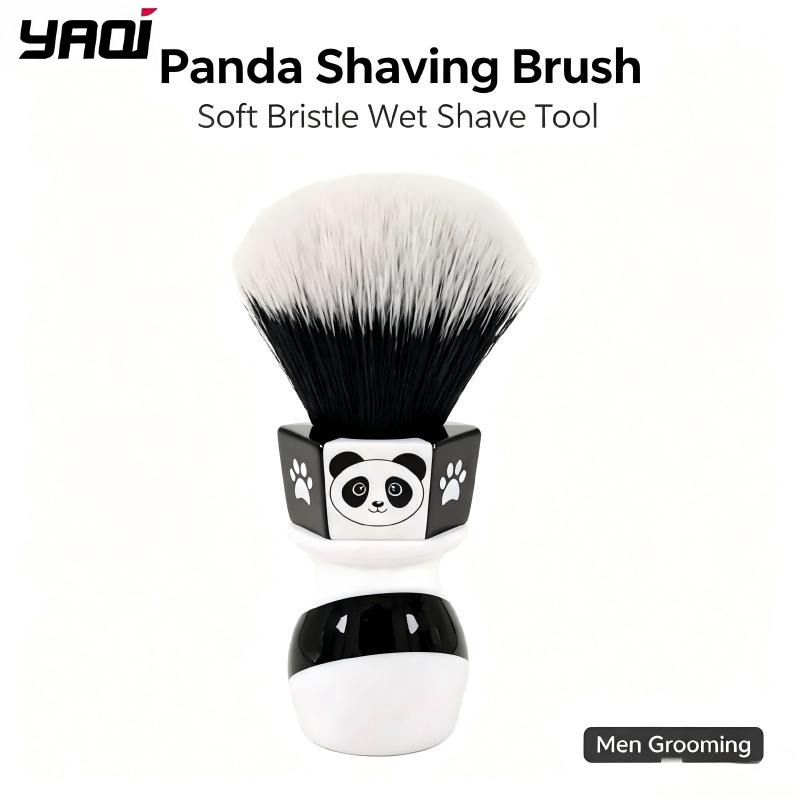Men'S Grooming Brush - YAQI Panda Shaving Brush Soft Synthetic