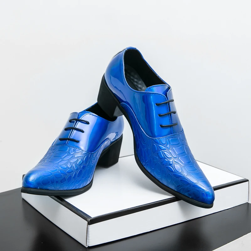 Men'S Grooming Oxford - Luxury Multiple Colors High Heel Men's