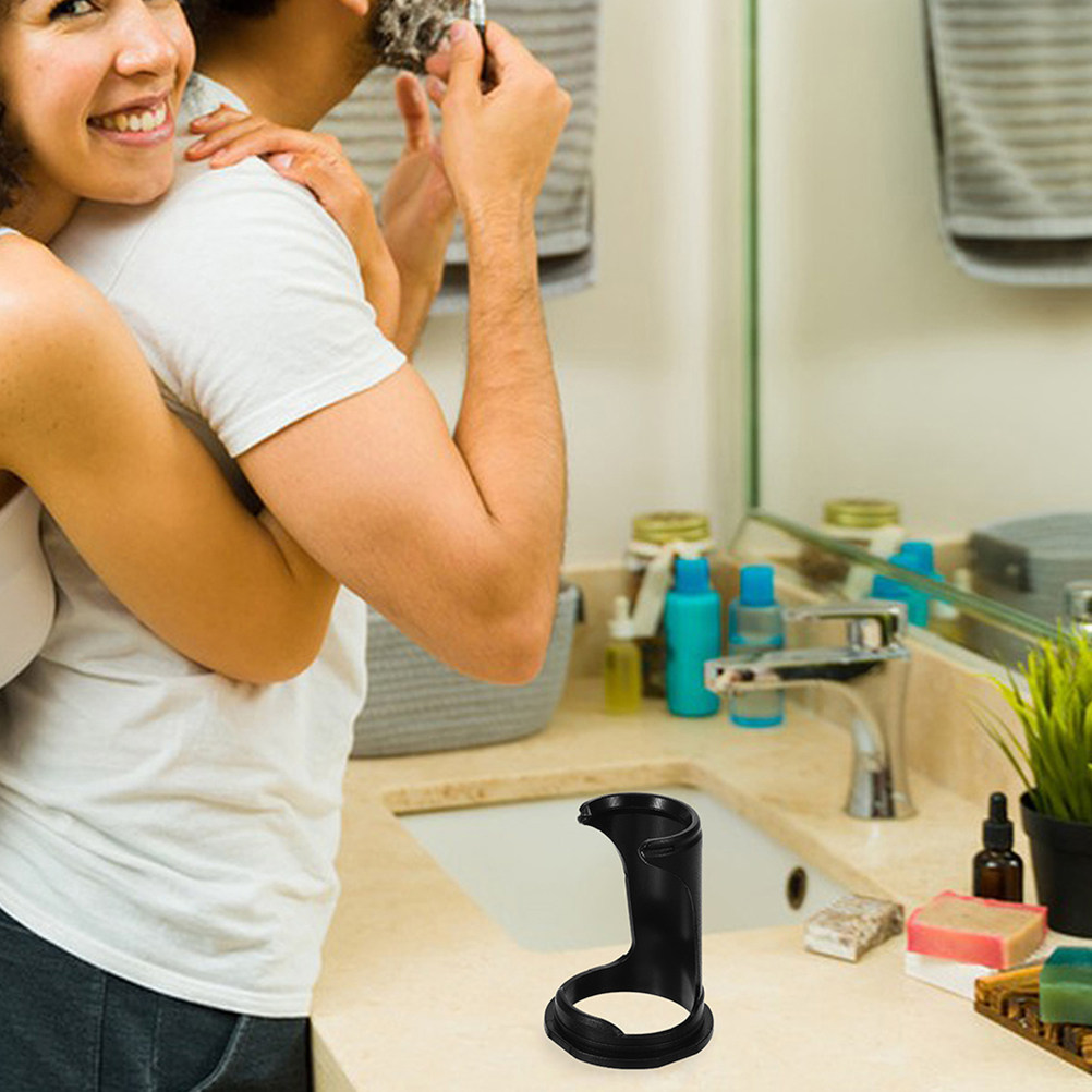 Men'S Grooming Brush - 2Pcs Plastic Shaving Brush Holder for