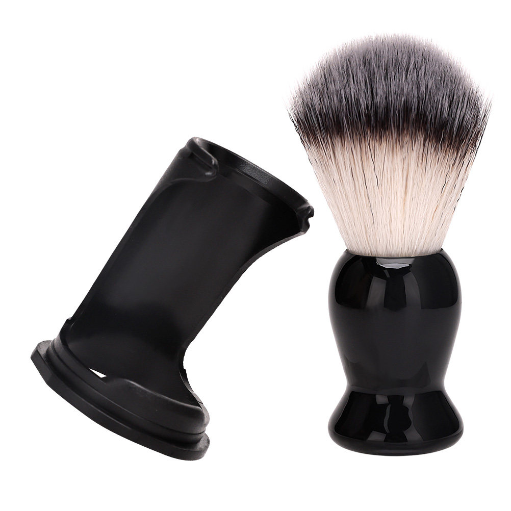 Men'S Grooming Brush - 1Set Beard Shaving Brush and Holder