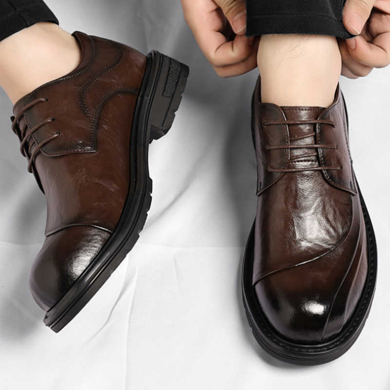 Brown Burnished Genuine Leathe - Men'S Grooming Oxford review and price