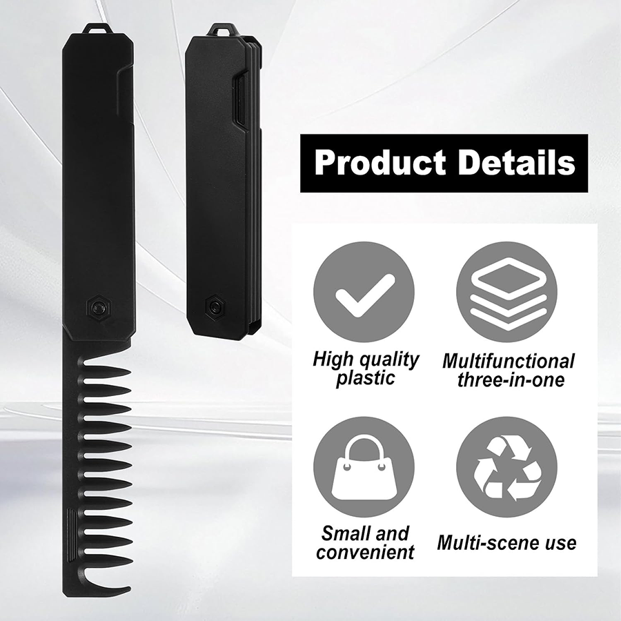 3 In 1 Travel Hair Brush, Fold - Men'S Grooming Brush review and price